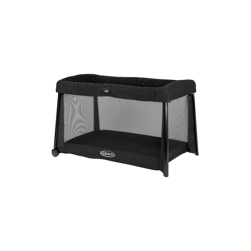 Cot Teithio Graco FoldLite LX gyda Basged - Midnight