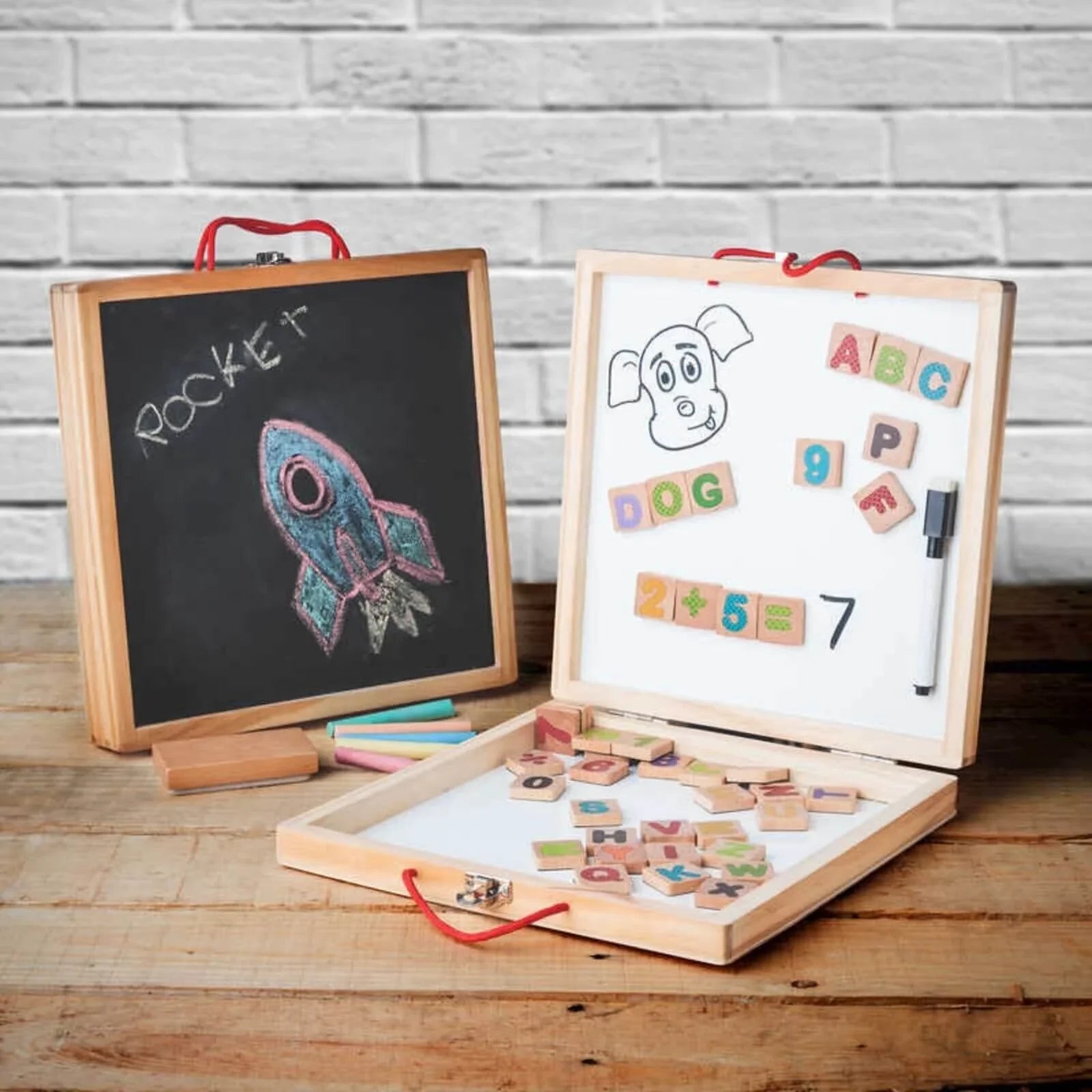 Cas Gweithgareddau 3-mewn-1 Tobar-Wooden