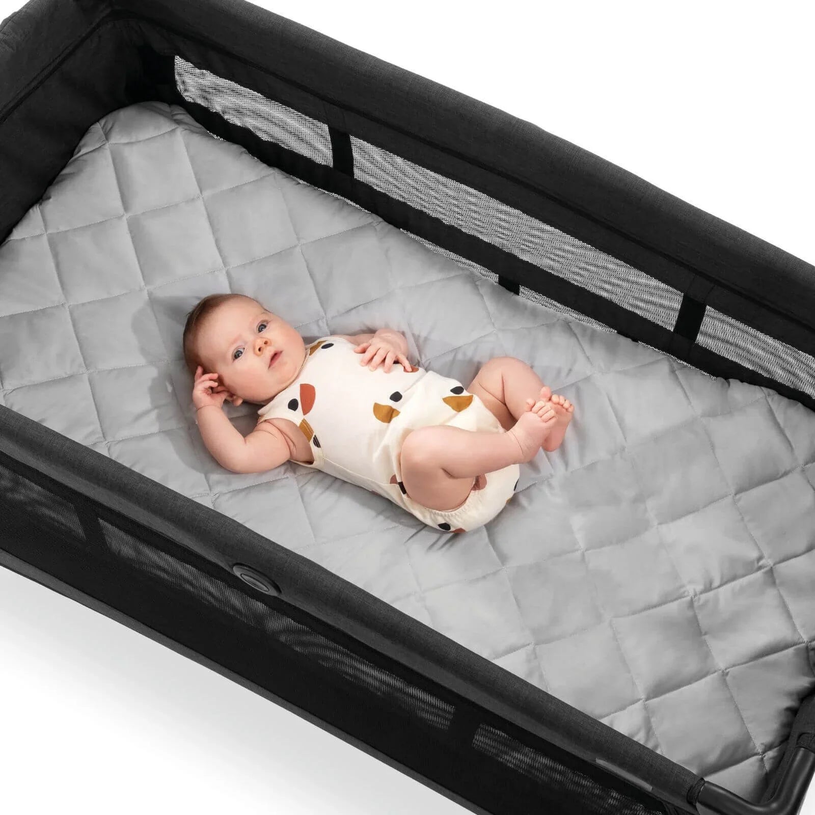 Hauck Bed Me Travel Cot Llen Gysgu Addas 120x60 cm - Beige