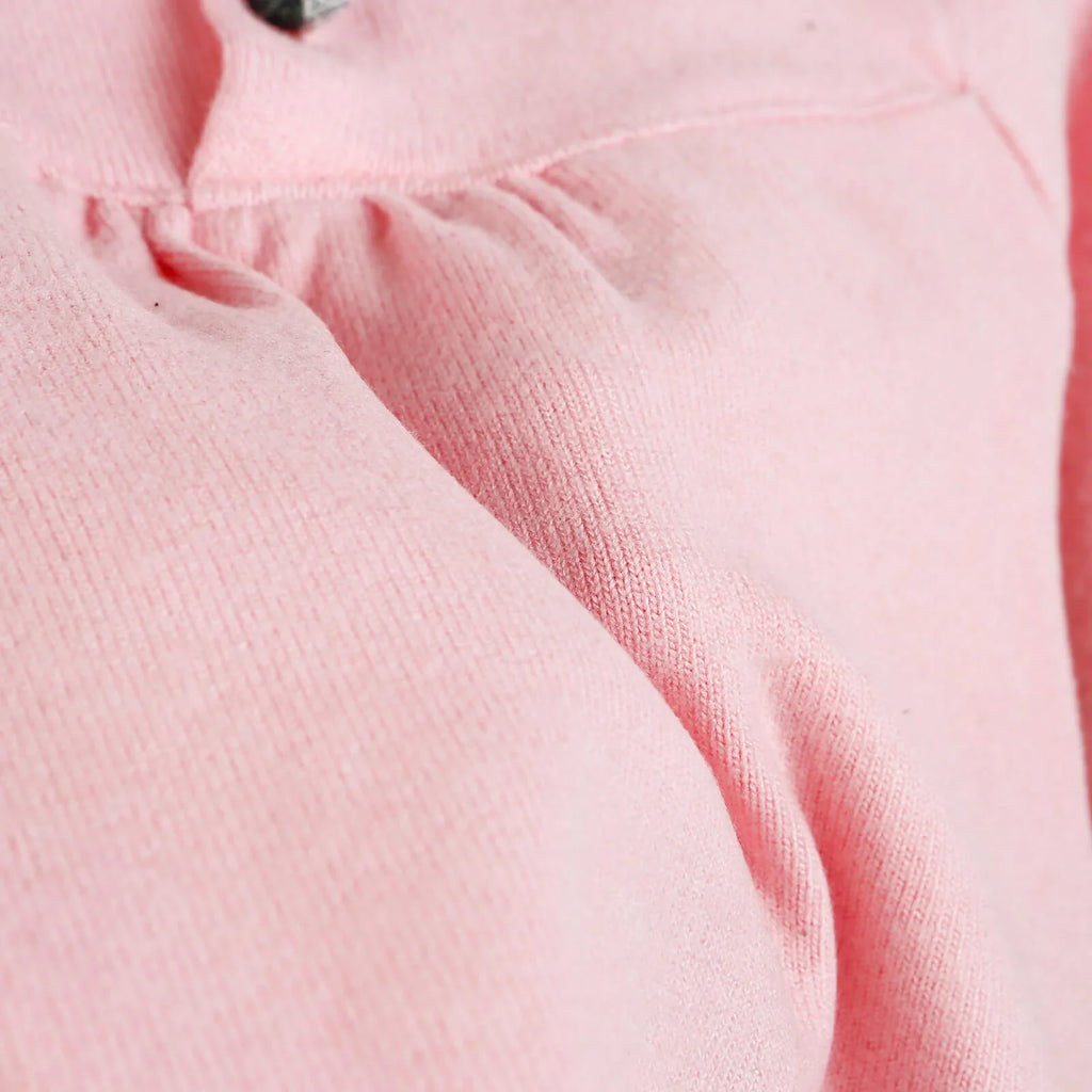 For My Baby Newborn Leopard Blouse-Short - Pink