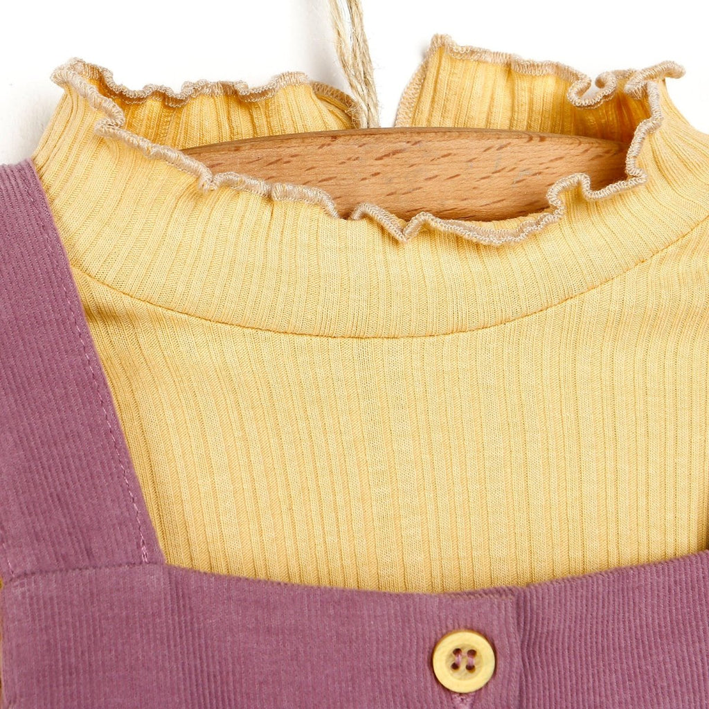 Cassiope Salopette Skirt - Siwt Gwisg - Damson