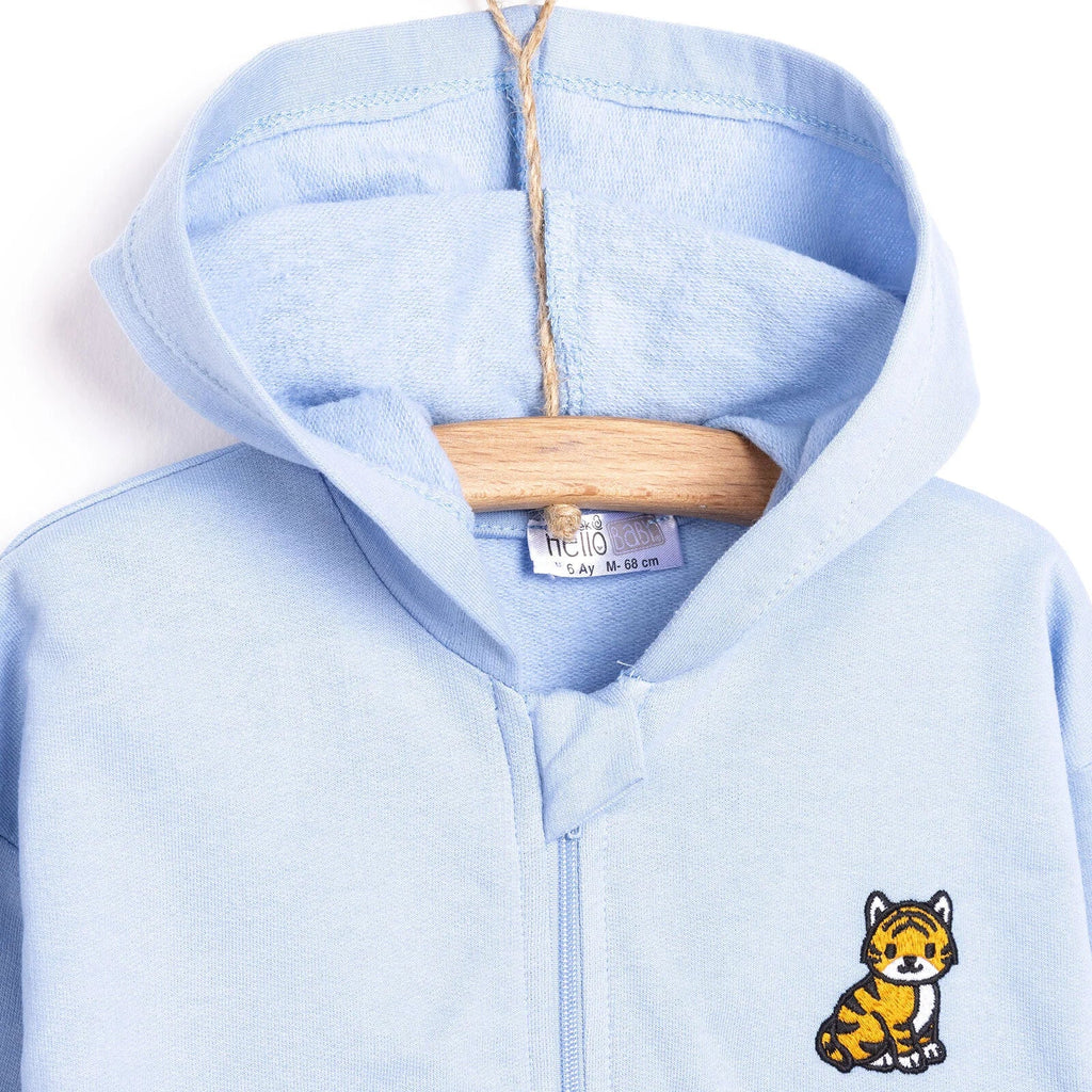 Siaced Gwau i Fachgen HelloBaby - Glas Ysgafn