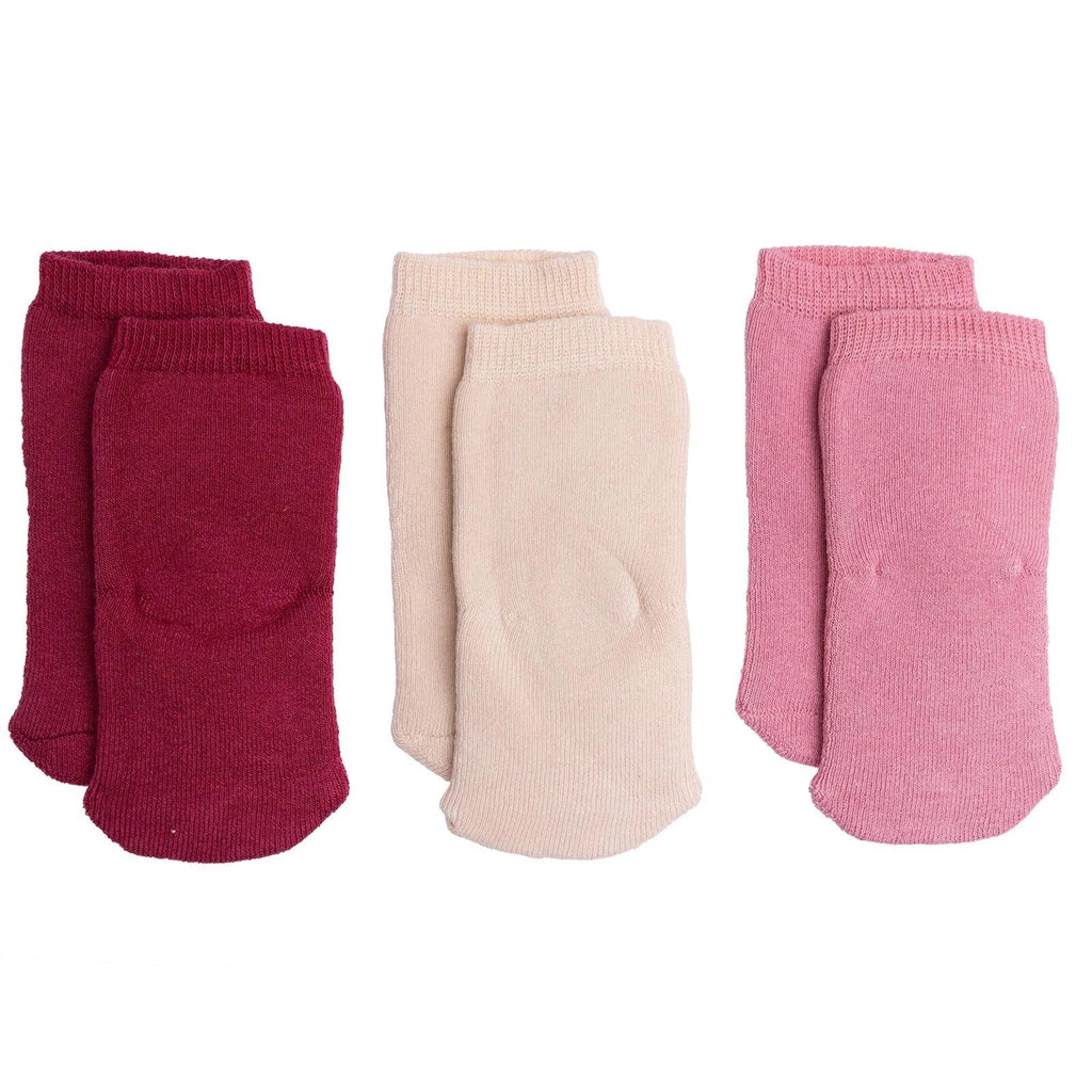 HelloBaby Girl Chenille Socks 3 Pack - Light Rose