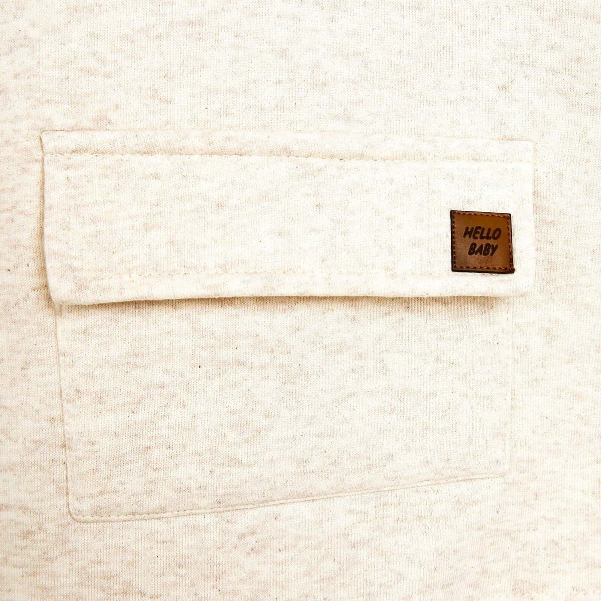 Crys Chwys Sylfaenol HelloBaby i Fachgen - Lliw Hufen