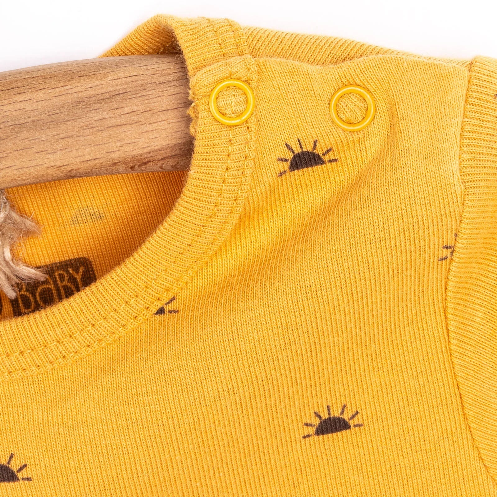 HelloBaby Baby Girl Short Sleeve  Body - Mustard