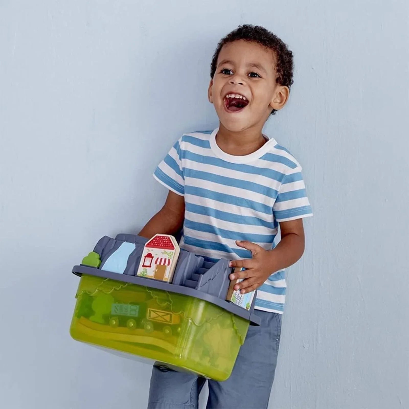 Set Adeiladwr Emebr Hape Railway