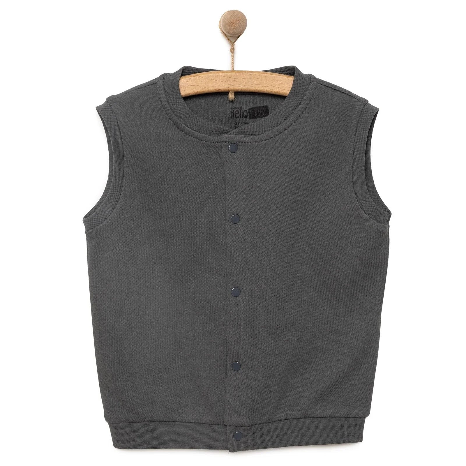 Siaced Gwau Rhibbog HelloBaby i Fachgen - Llwyd Tywyll