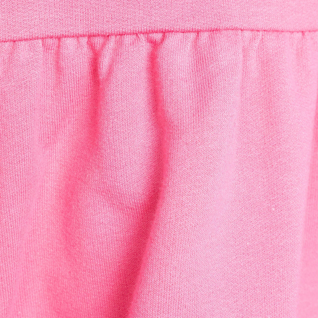 Ffrog Sgetch Nittedig Grychog HelloBaby Basic i Ferched - Pinc