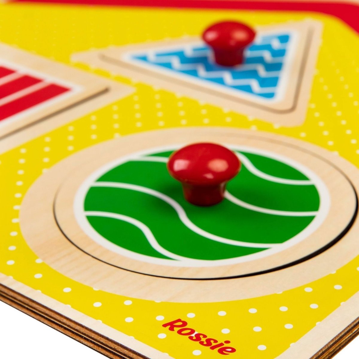 Rossie Wooden First Puzzle - Geometric House