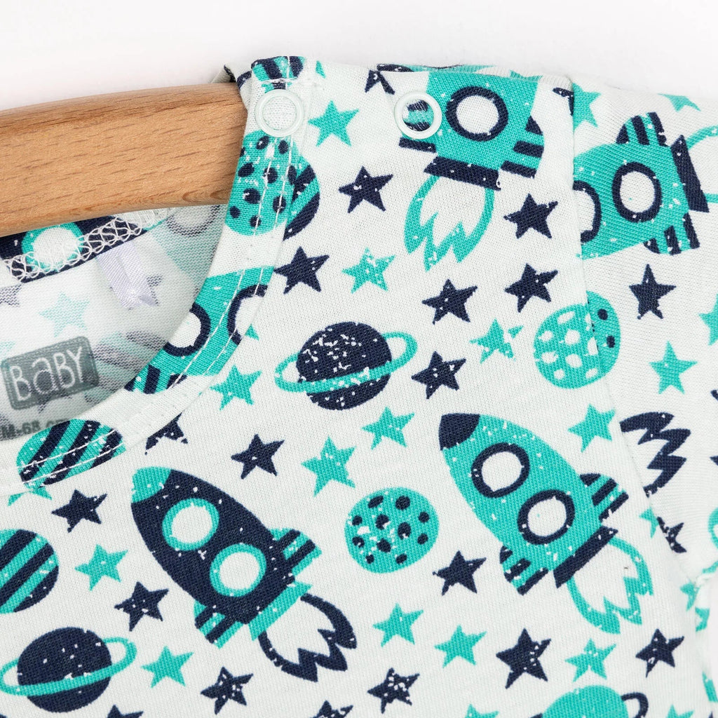 HelloBaby Boy Short Overalls - Green