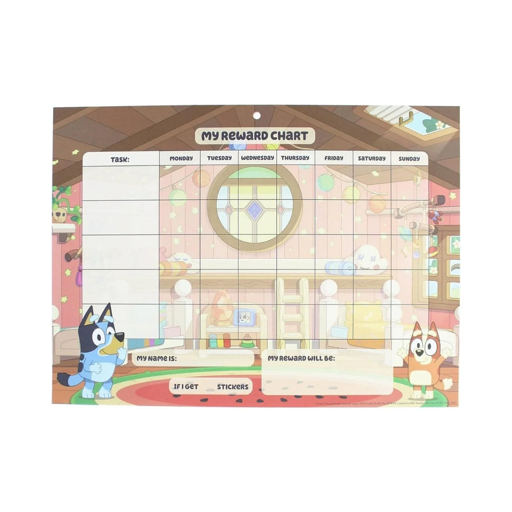 Siart Gwobrwyo Bluey