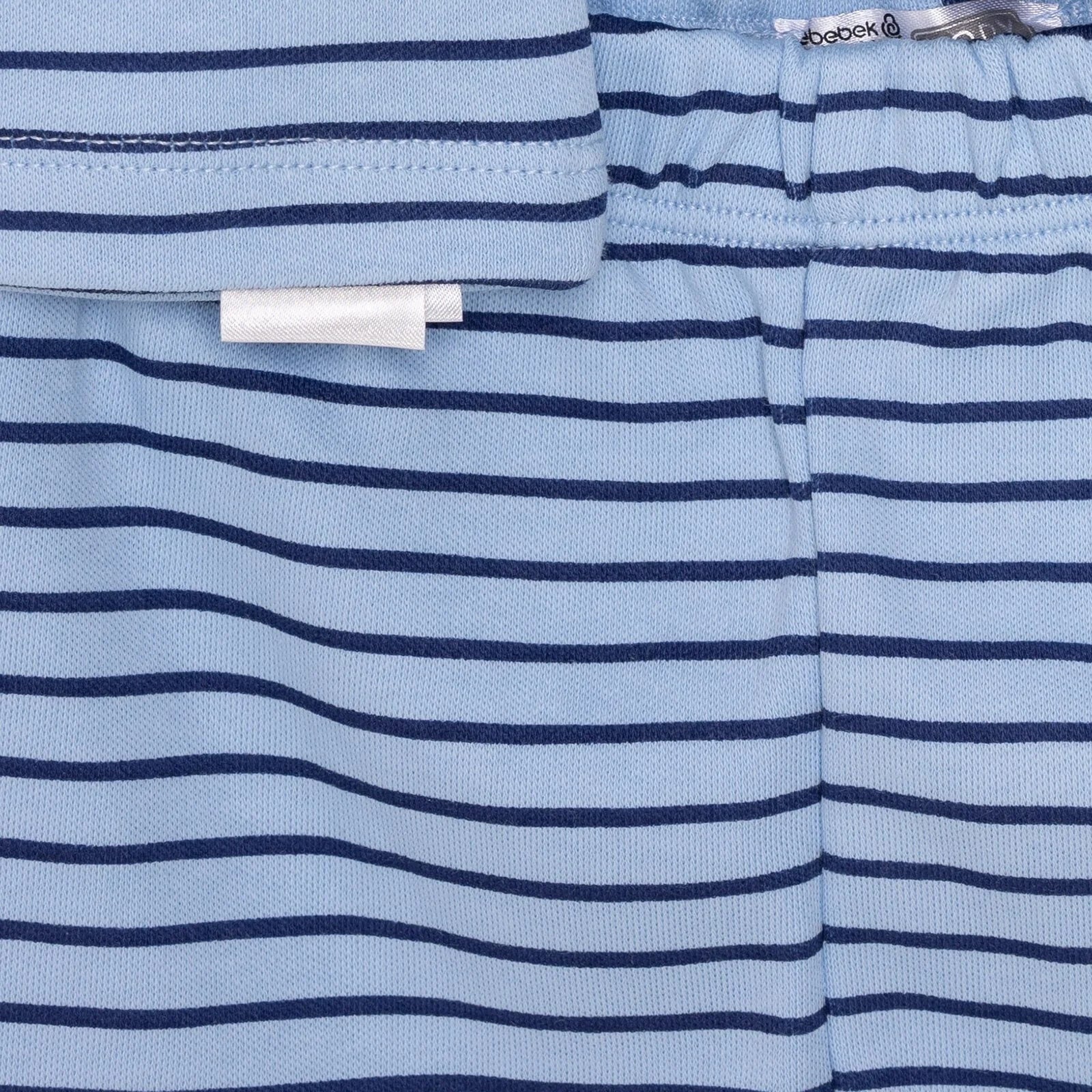 Set Pyjamas Llewys Hir i Fachgen gan HelloBaby - Glas Tywyll