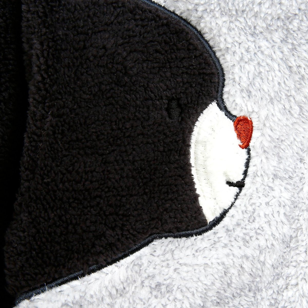 Siwmpsuit Traed i Fabanod Newydd-anedig Midimod â Dyluniad Arth Ciwt - Llwyd