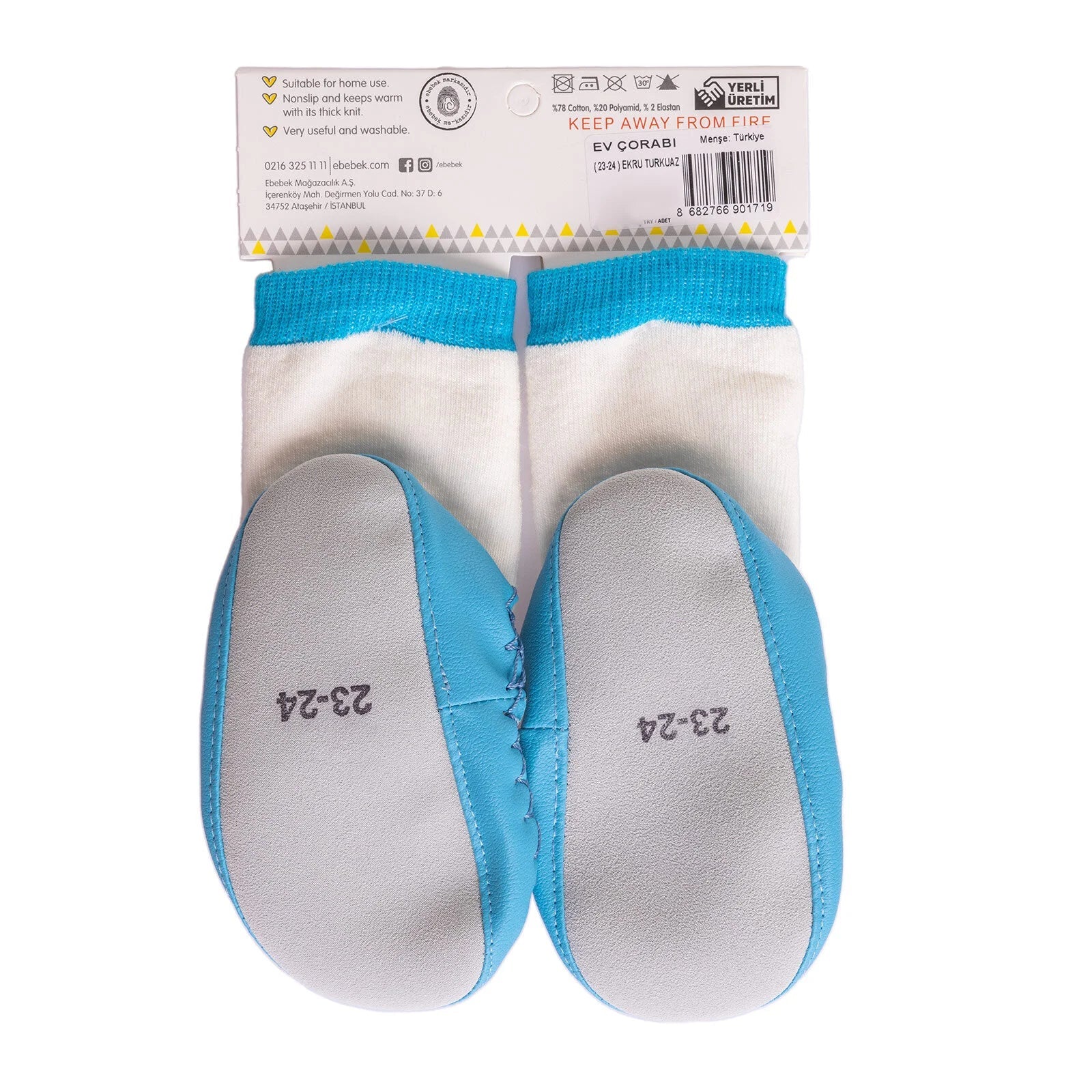 Minissa Baby Boy Pecyn o 3 Pâr o Sanau - Lliw Ecru