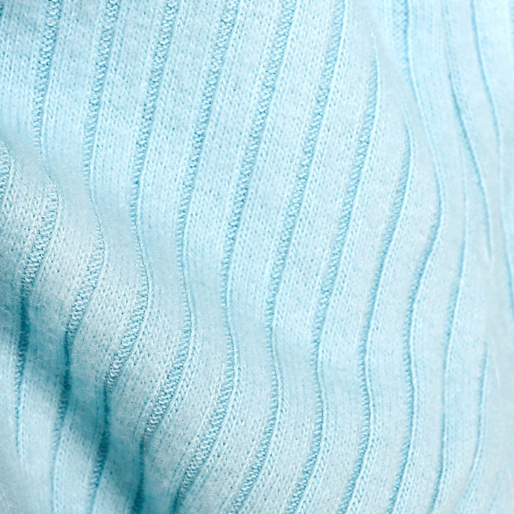 Crys Chwys Tuffy â Choleri - Heb Draed ar y Gwaelod - Glas Ysgafn