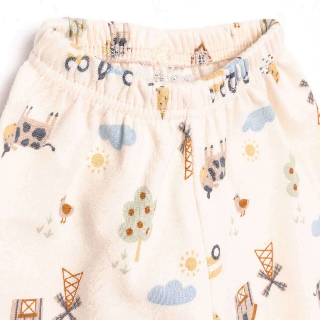 Set Rhodd i Faban Newydd HelloBaby 5 Darn - Gwyrdd