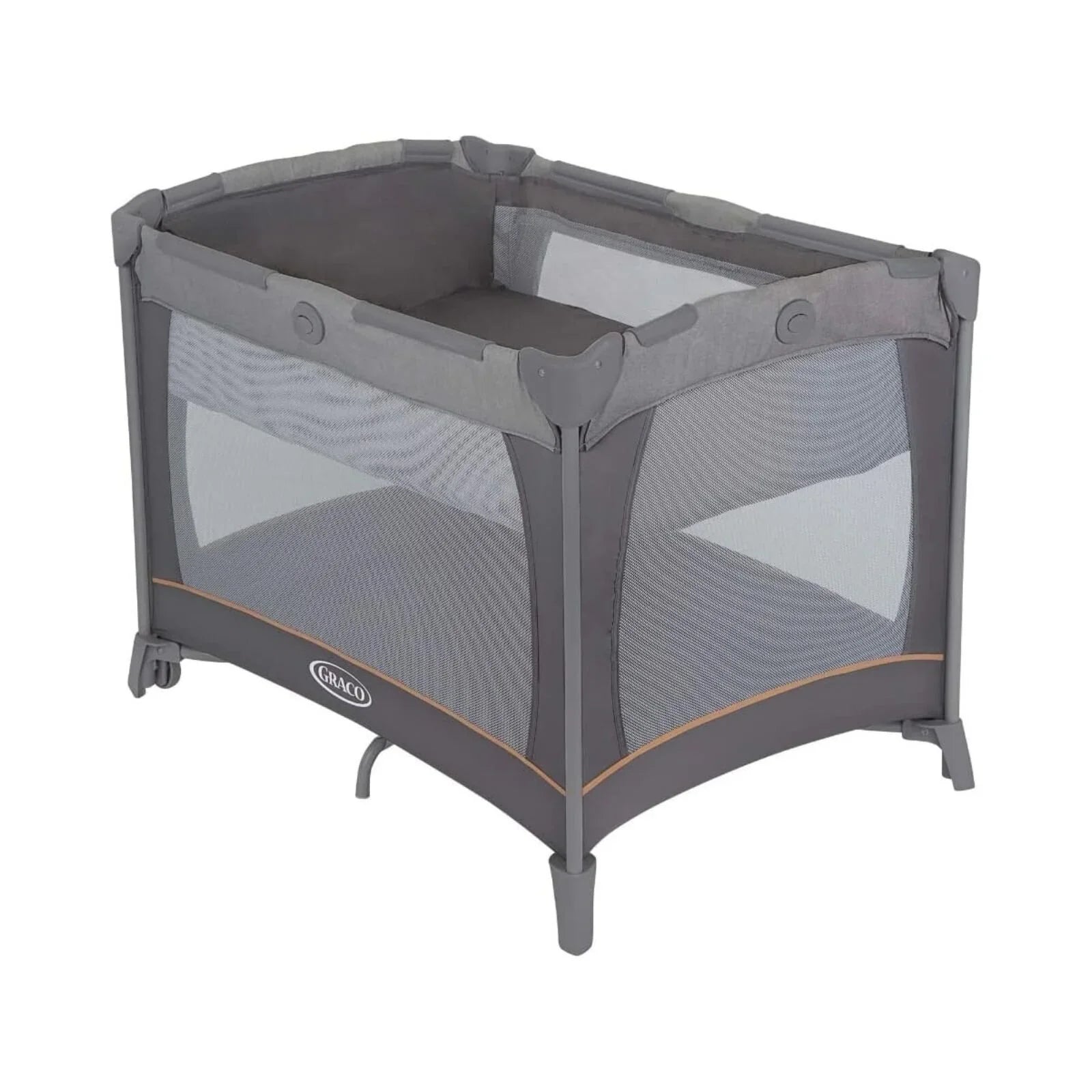 Cot Teithio Graco Contour Bassinet - Pebble