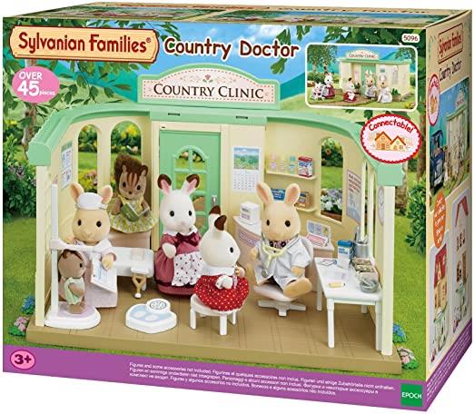Set Adeiladu a Chwarae Meddyg Gwledig Sylvanian Families ar gyfer Plant 3 Oed a Hŷn