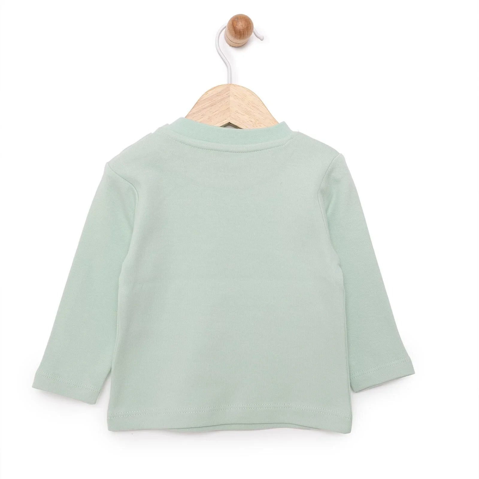 Crys-T Llewys Hir HelloBaby Basic Cat Printed Interlock - Amryliw