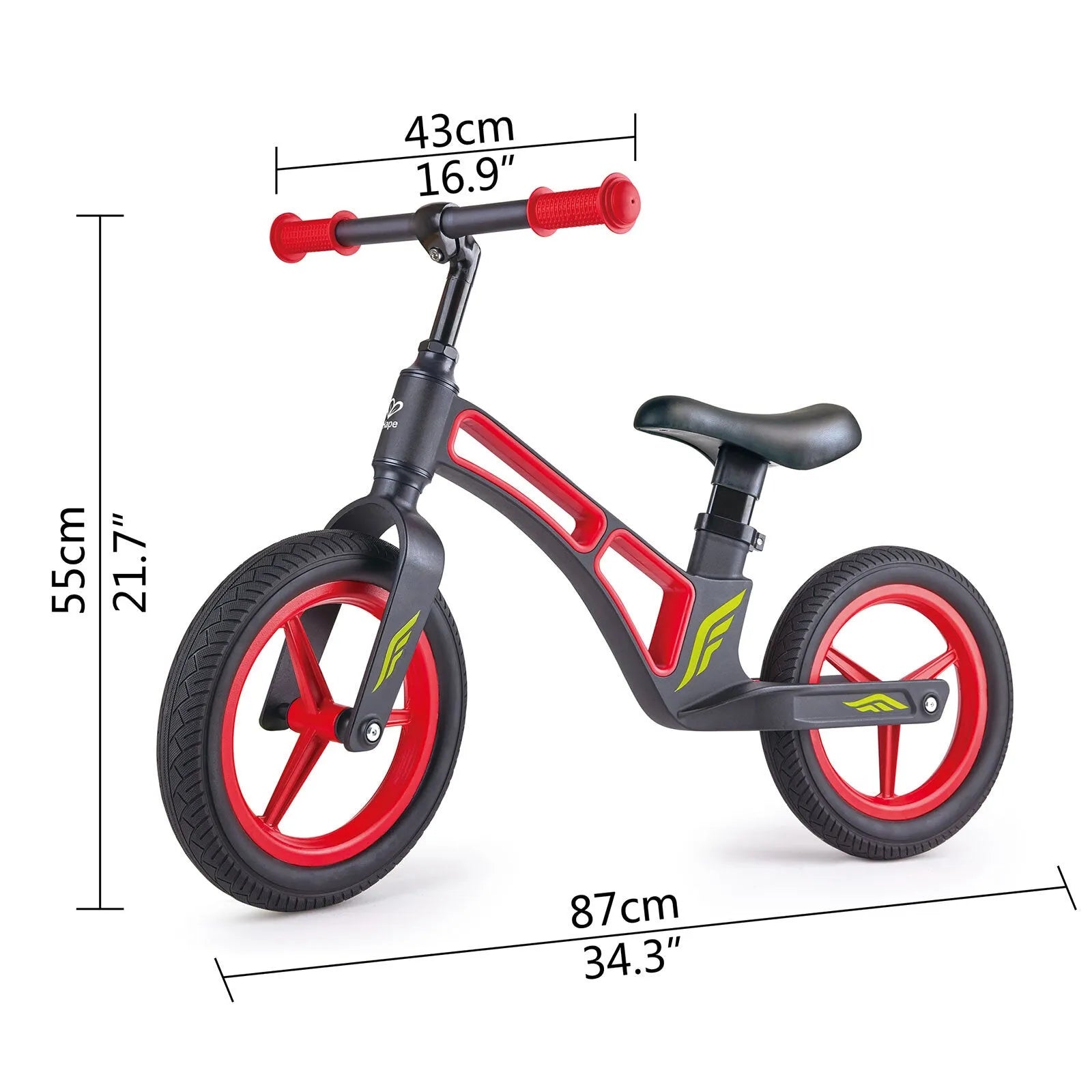 Hape New Explorer Kids Balance Bike, Red