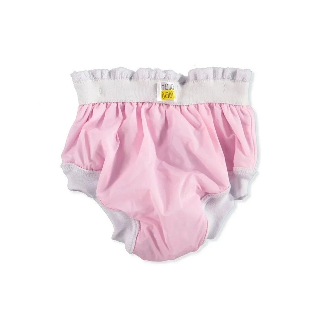 HelloBaby Pantalonnau Hyfforddi Babanod 2 pcs - Pinc ac Gwyn
