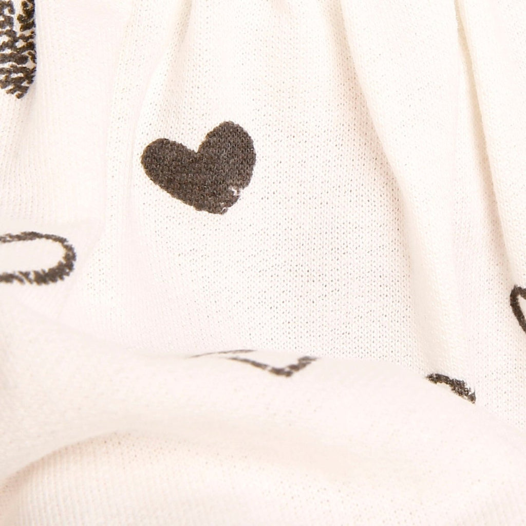 HelloBaby Basic - Dyluniad Calon i Ferched - Beige