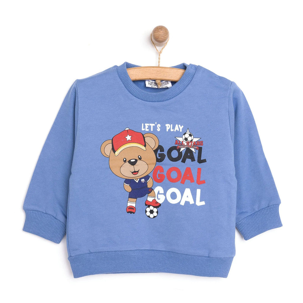 Crys Chwys HelloBaby Basic Low Raised Goal Printiedig