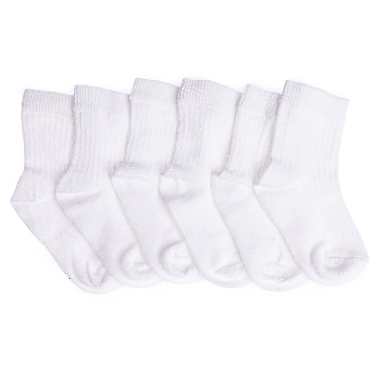 HelloBaby Unisex Baby Socks 3 Pack - White