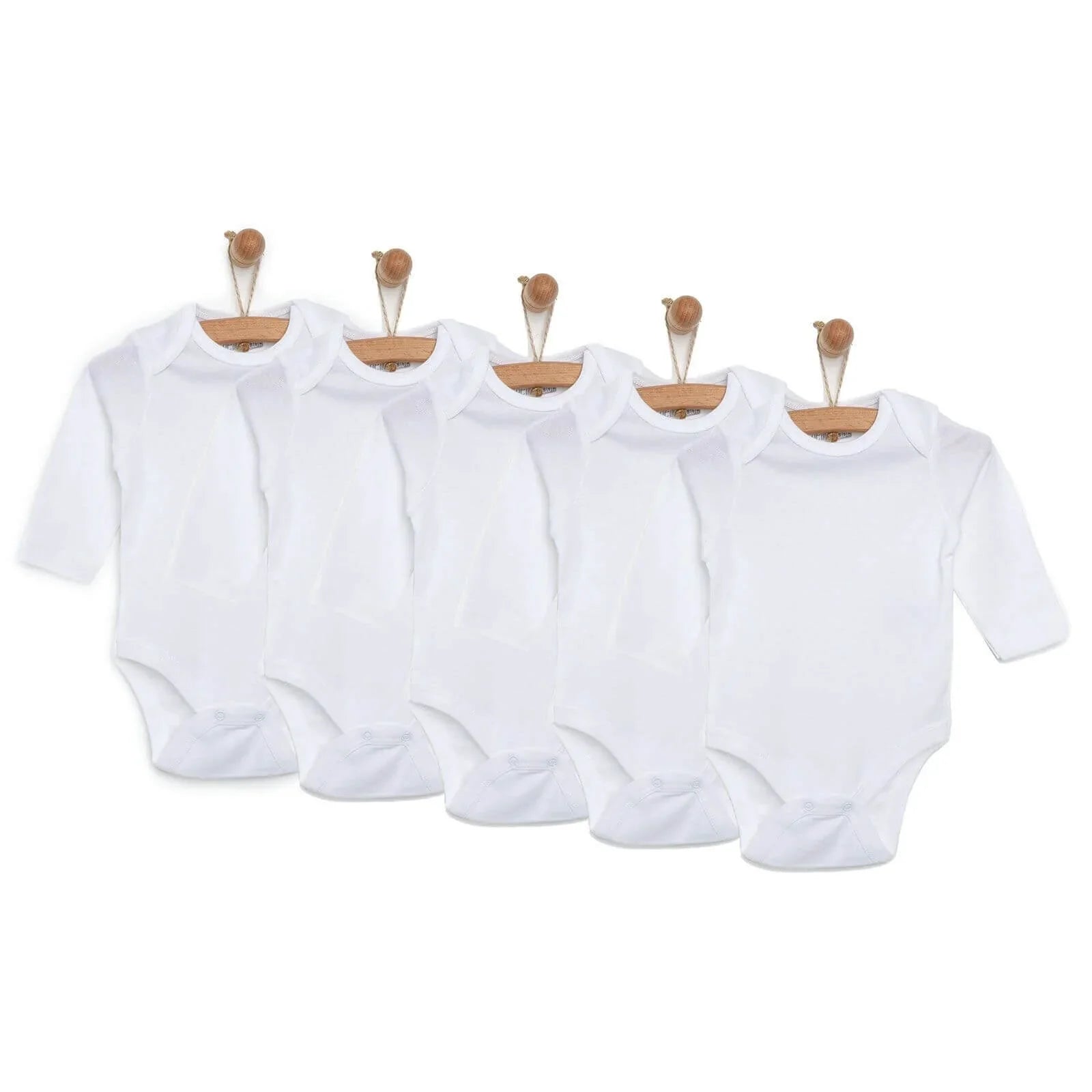 Bodysuit Llewys Hir i Unrhyw Ryw HelloBaby 5 pcs