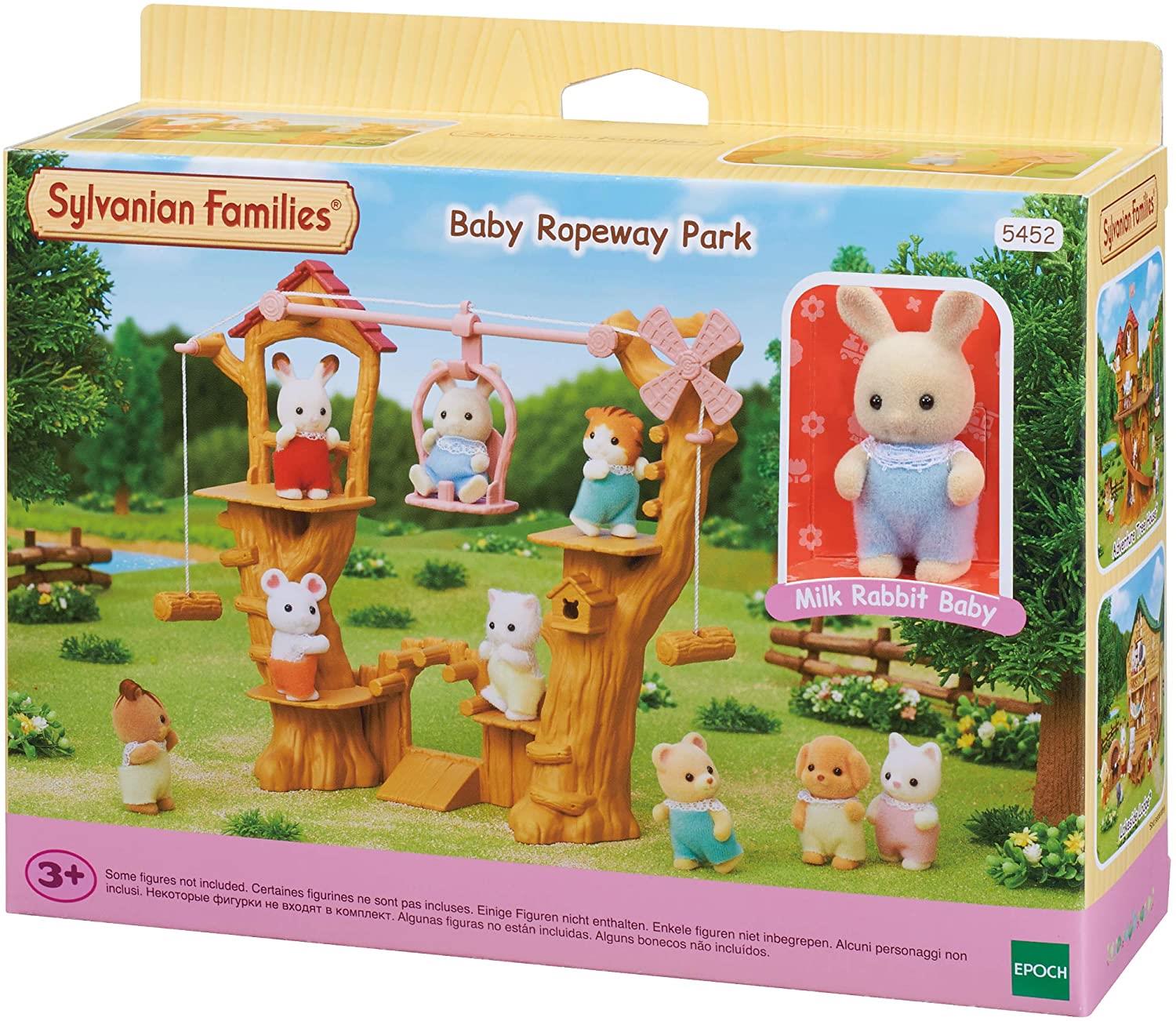 Set Chwarae Parc Rhaffordd i Fabanod Sylvanian Families ar gyfer Plant 3 Oed a Hŷn