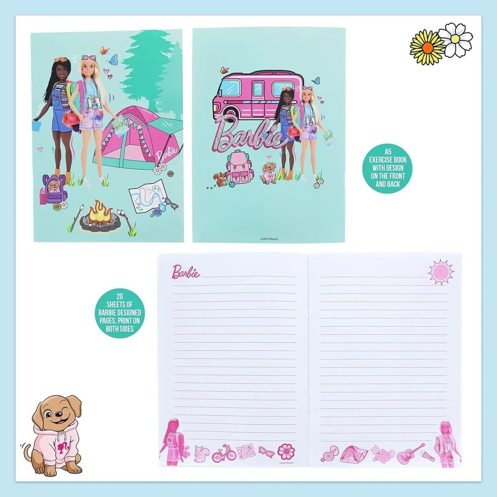 Set o Ddeunyddiau Ysgrifennu Barbie Super