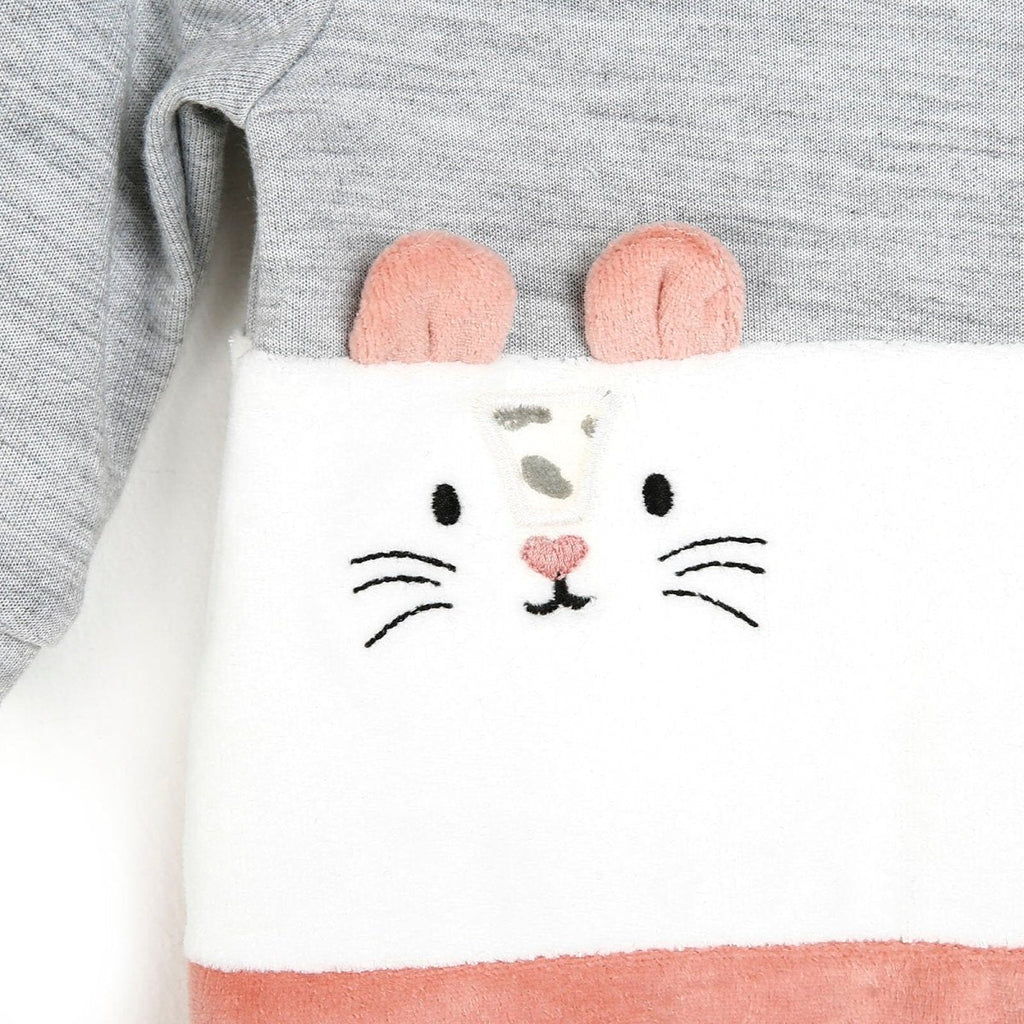 Siwmpsuit Cassiope Newborn Velvet â Thraed - Lliw Powdwr