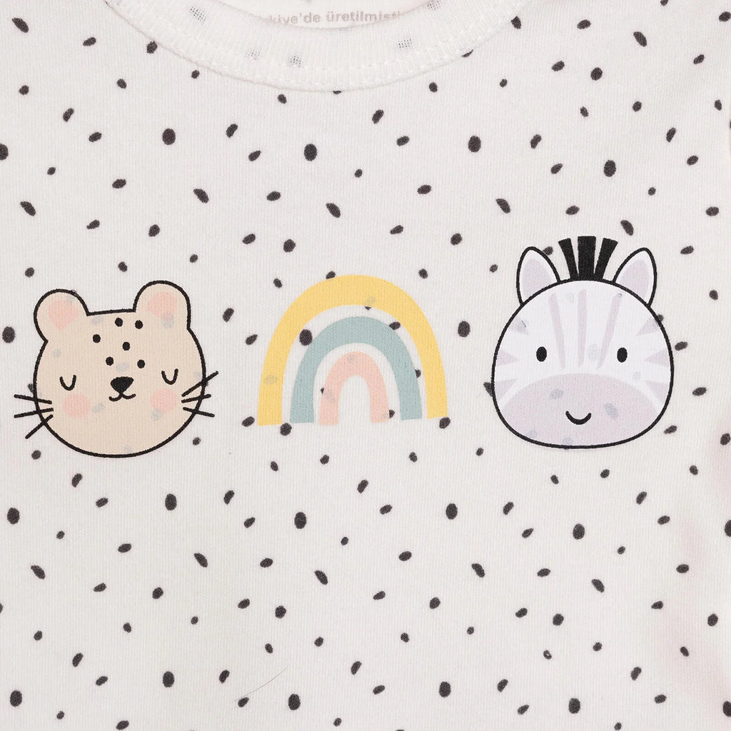 Body llewys hir i ferched HelloBaby - Ecru