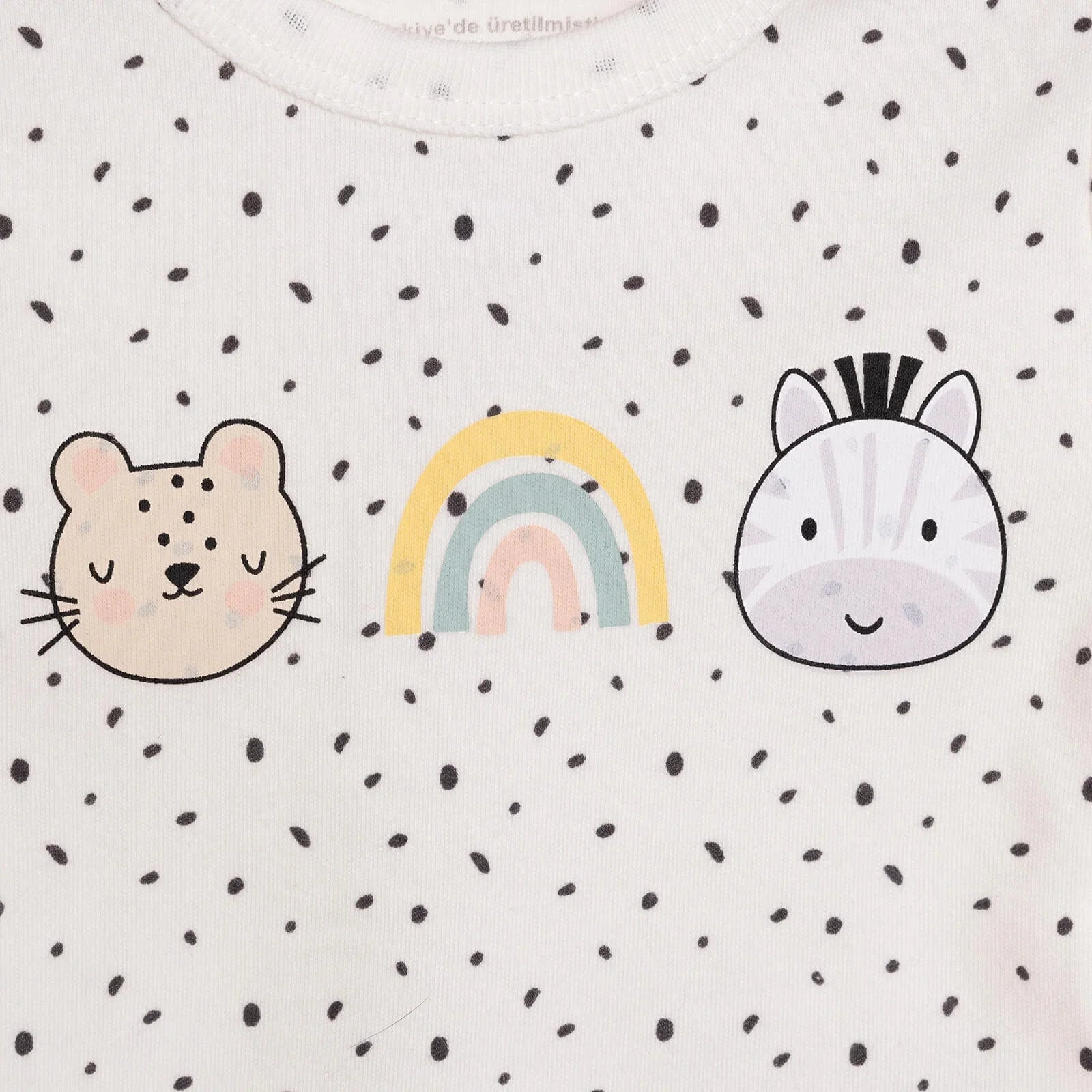 Body llewys hir i ferched HelloBaby - Ecru