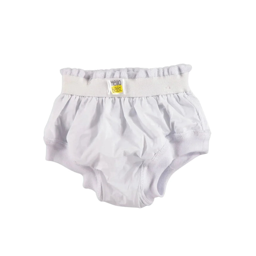 HelloBaby Pantalonnau Hyfforddi Babanod 2 pcs - Pinc ac Gwyn