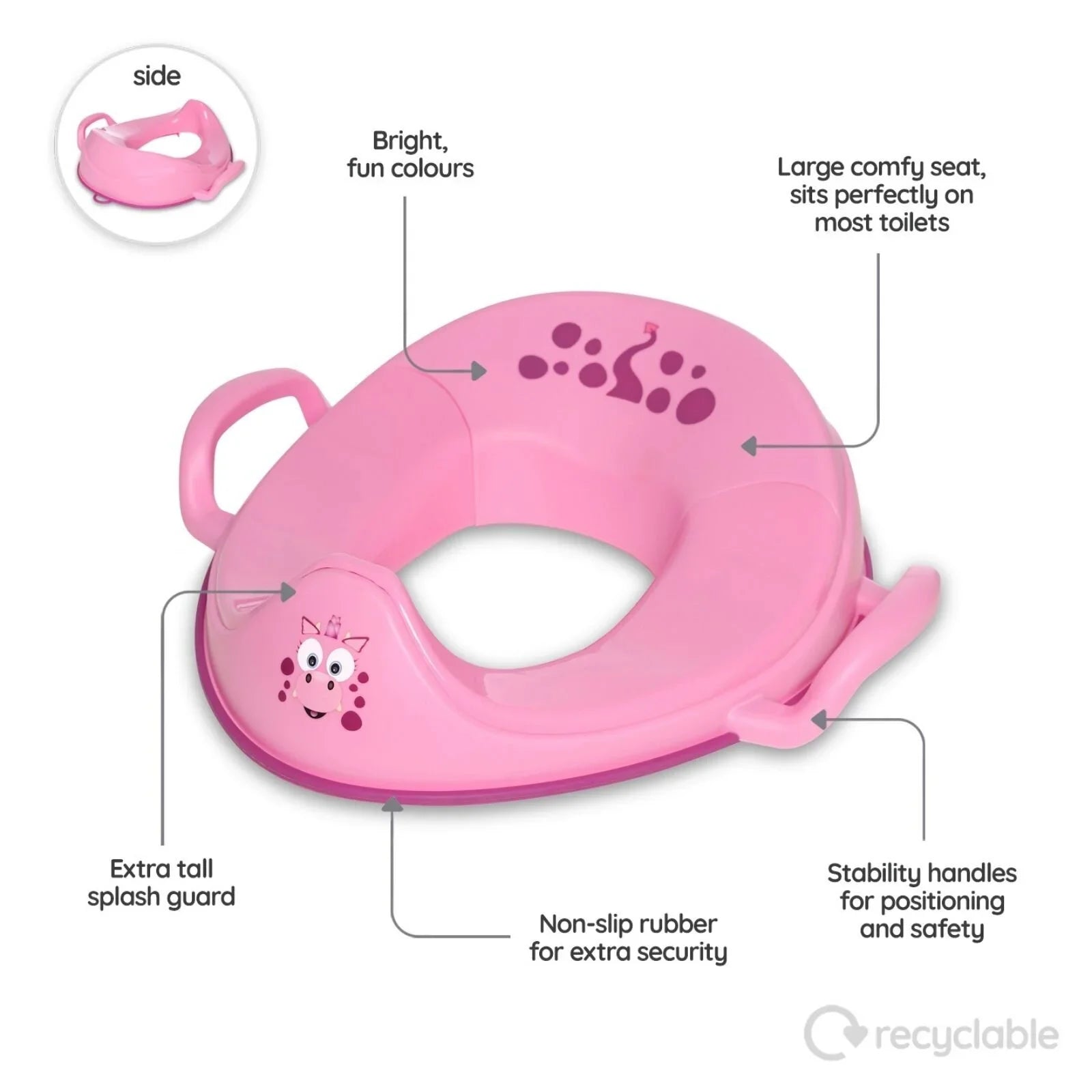 My Carry Potty - My Little Trainer Seat - Pink Dragon