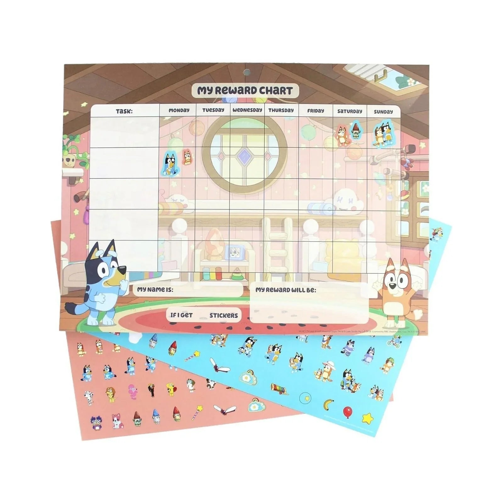 Siart Gwobrwyo Bluey