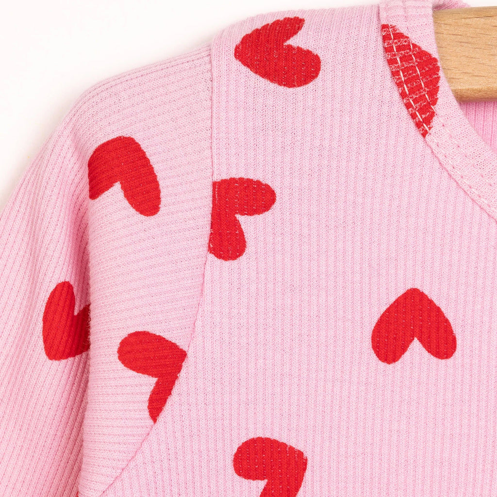 Set Pyjamas Llewys Hir i Ferched HelloBaaby - Pinc