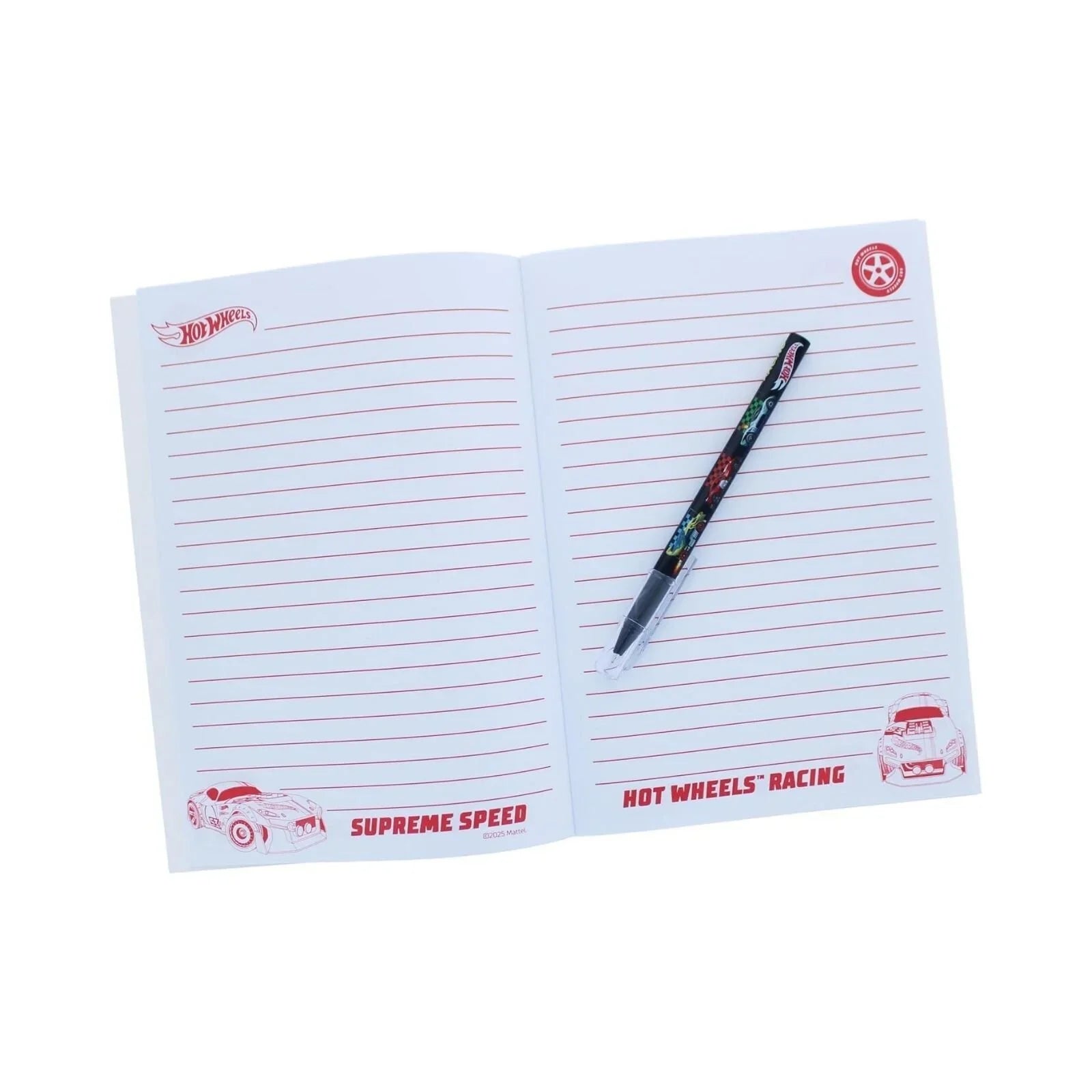Set o Ddeunydd Ysgrifennu Super Hot Wheels
