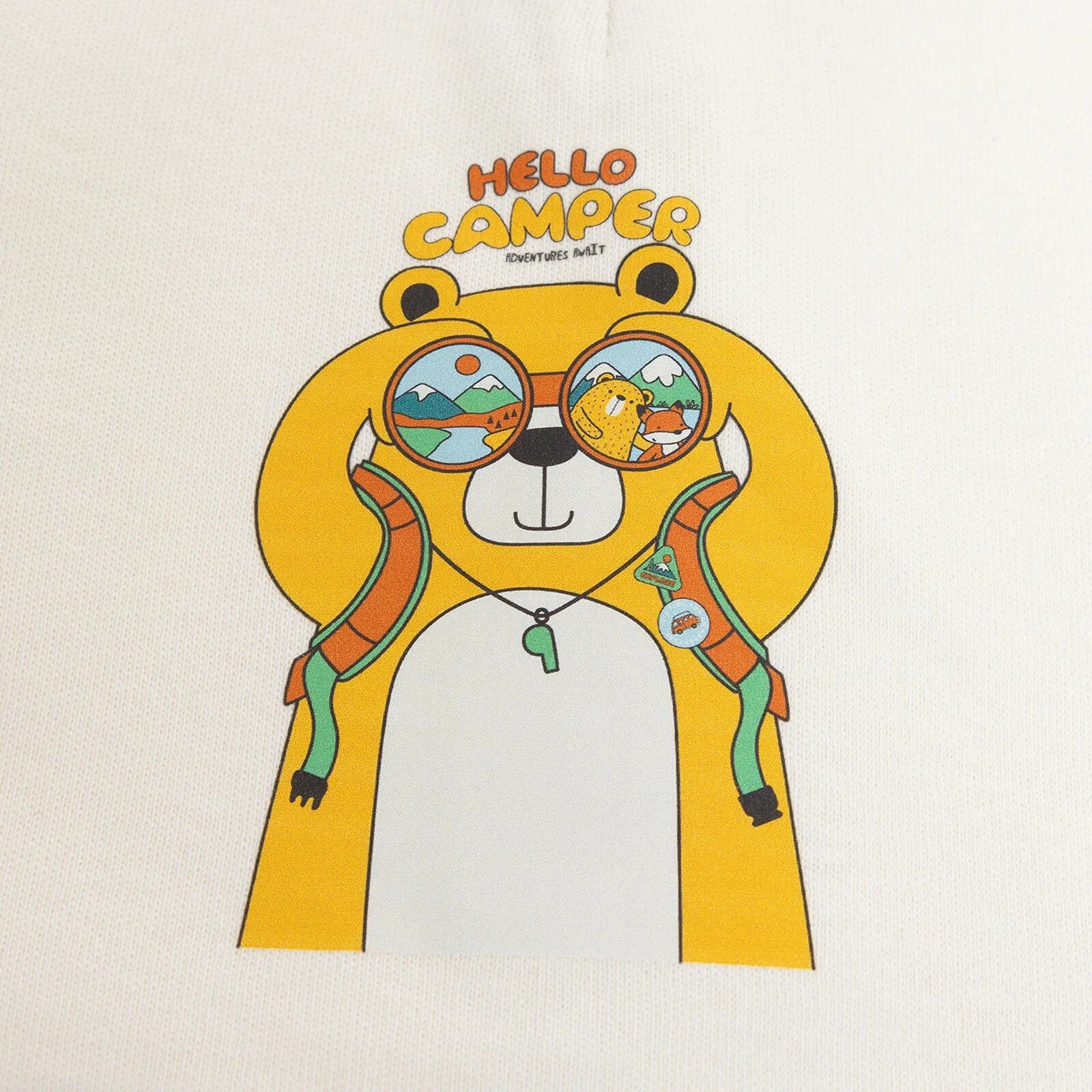 Set o 2 het fach i fabi bach, Little Plane Hello Camper - Gwyrdd