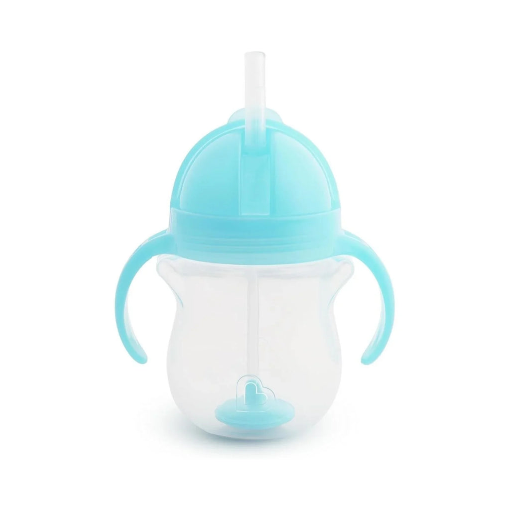 Cwpan Gwelltyn Pwysol Munchkin Click Lock Tip &amp; Sip 207ml - Glas