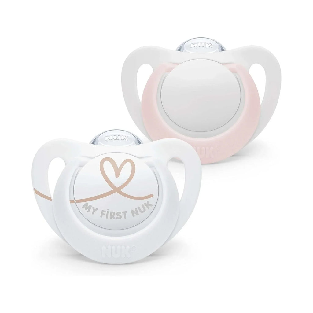 NUK Star Soother 0-6 mis, pecyn o 2 - Pinc