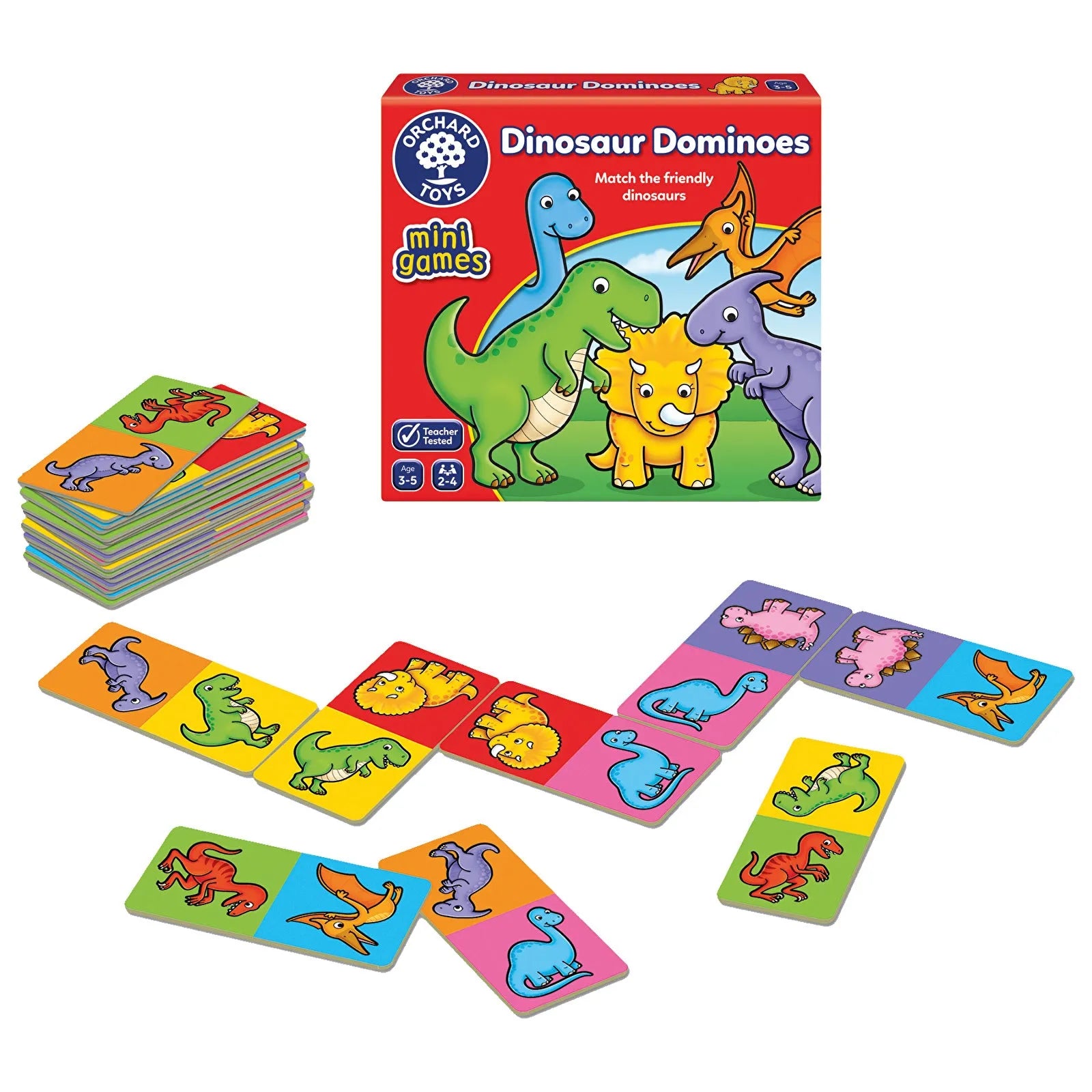 Gemau Bach Orchard Toys - Dominoes Deinosor