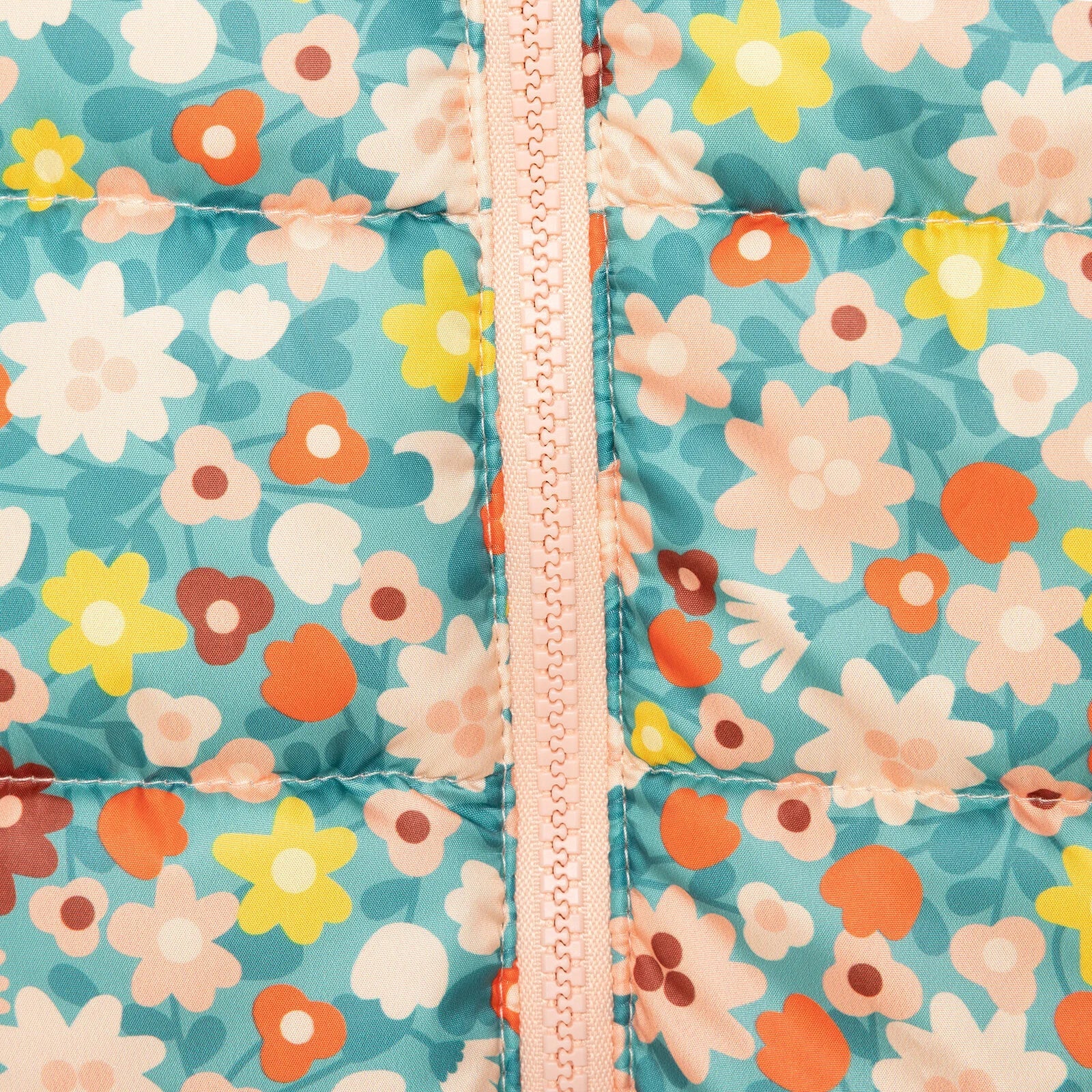 Côt Gaeaf HelloBaby Basic Gyda Phrint Blodau ac Ysgwyddau - Argraffwyd