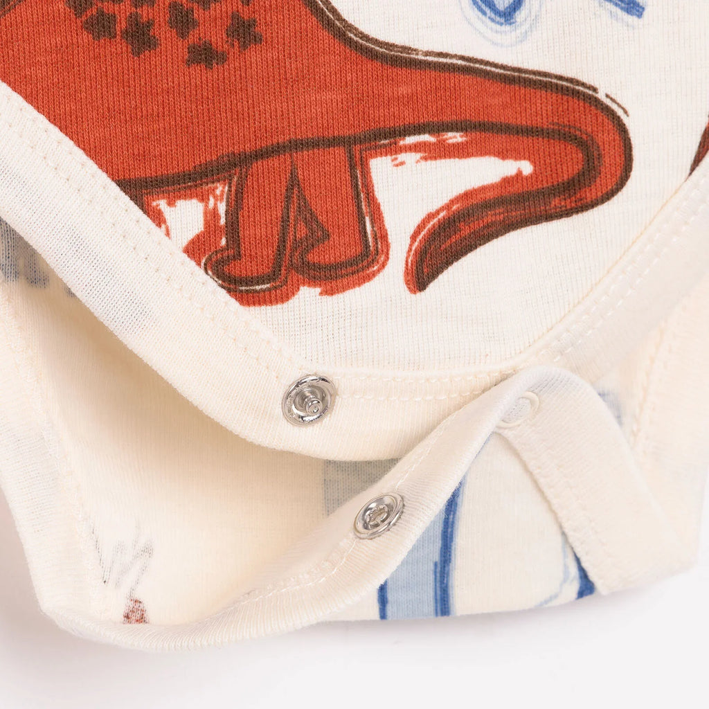 Siwtiau Corff Bachgen HelloBaby â Llewys Hir (Pecyn o 2) - Beige