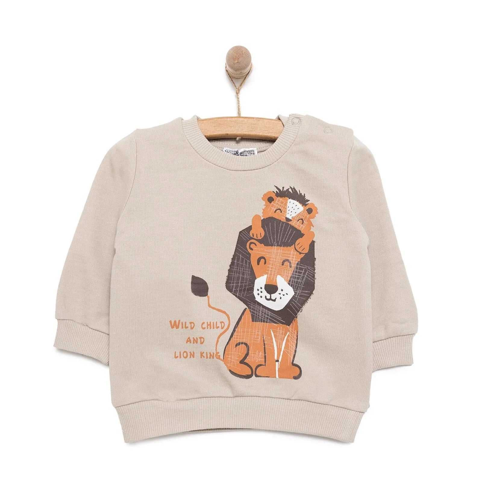 Crys Chwys HelloBaby Basic Lion - Ffwr Minc