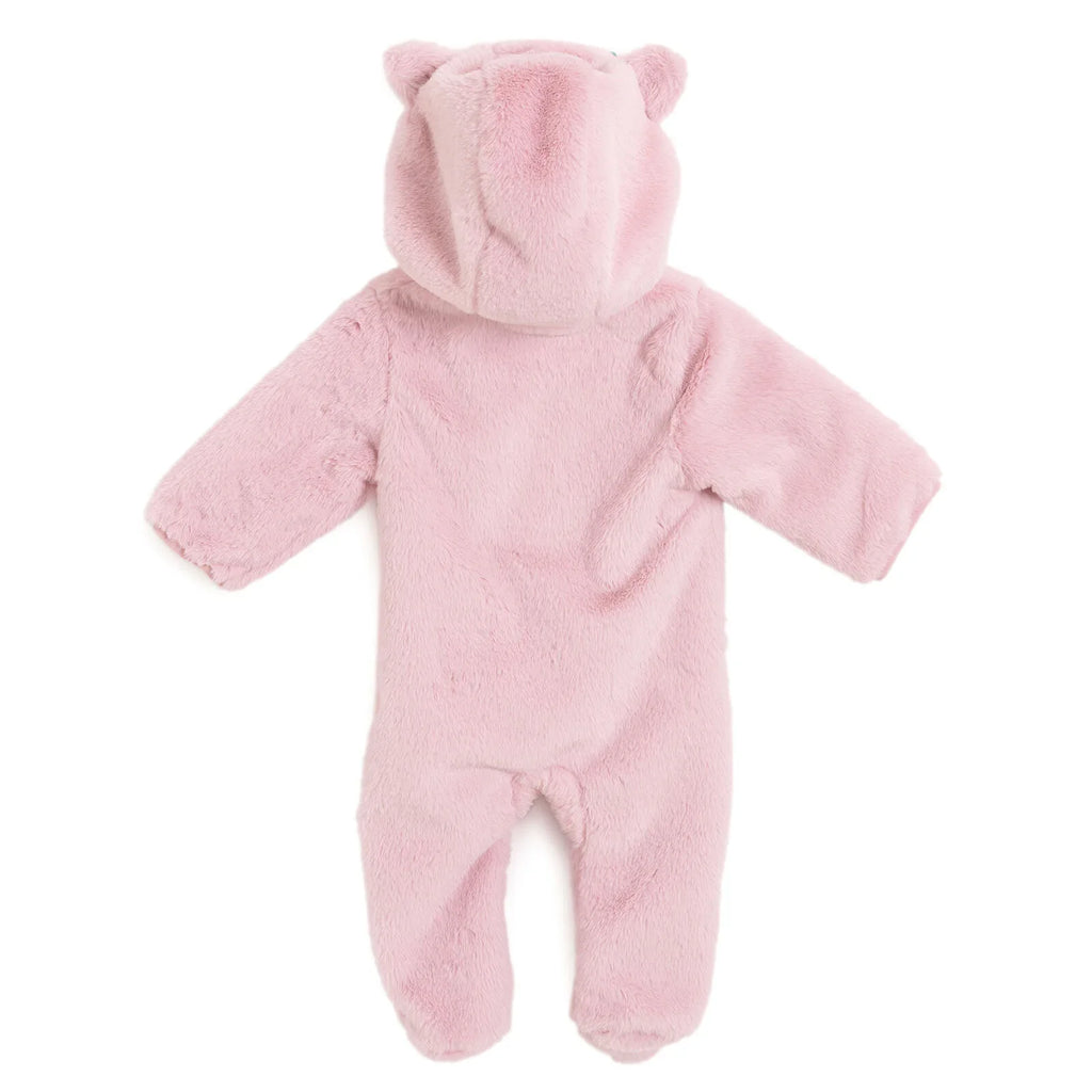 Siwmpsuit Traed Plush i Faban Merch Newydd-anedig HelloBaby - Pinc