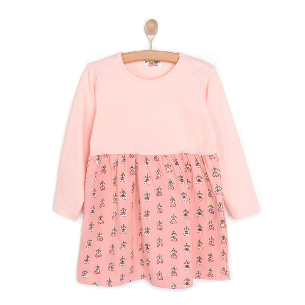 Gwisg Gaeaf Tylwyth Teg i Ferched Bach HelloBaby - Lliw Powdwr