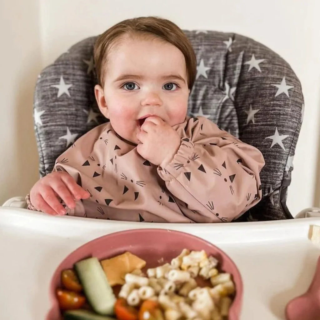 BLW Essentials Ffedog Gynffonol Diddos â Llewys Hir - Gwyrdd