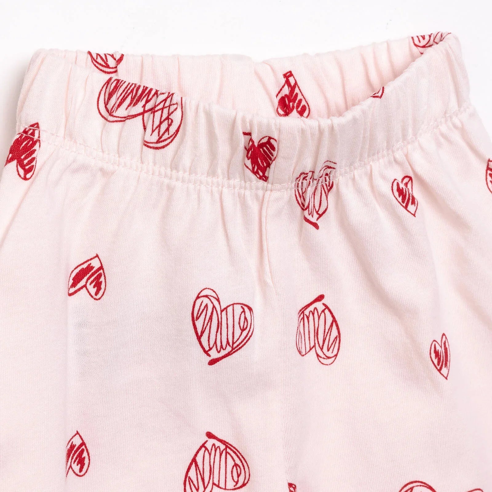 Set Pyjamas Llewys Hir i Ferched HelloBaby - Pinc Golau